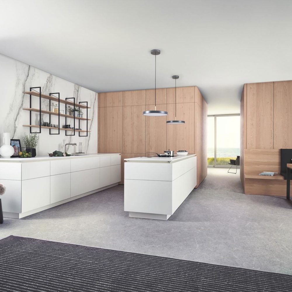 Leicht Fenix Designküche mit Insel