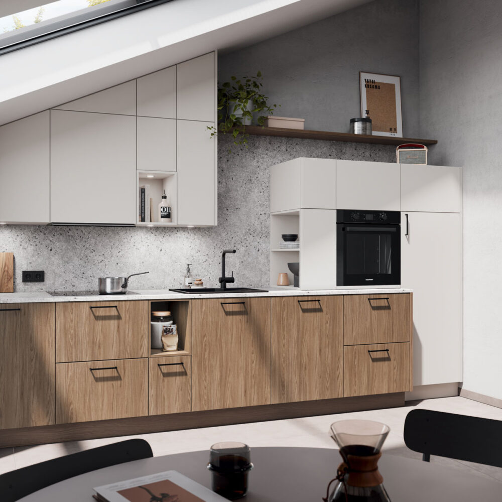 Häcker Toronto moderne Küchenzeile Holz